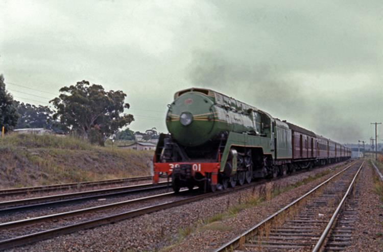 3801 fassifern awaba newcastle flyer steam train locomotive